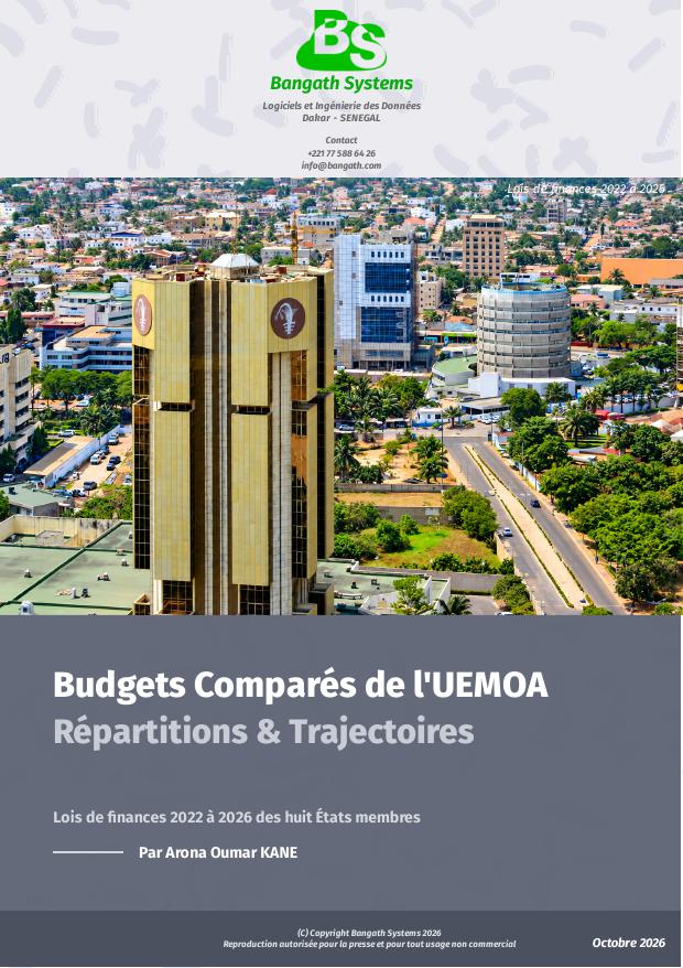 Couverture — Budgets comparés UEMOA